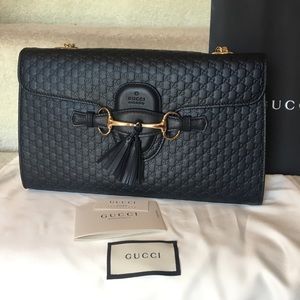 Gucci navy handbag